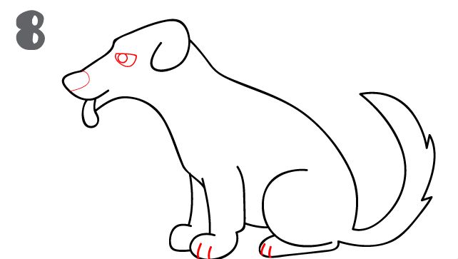 642x363 How To Draw A Dog - Dog Sketch Easy