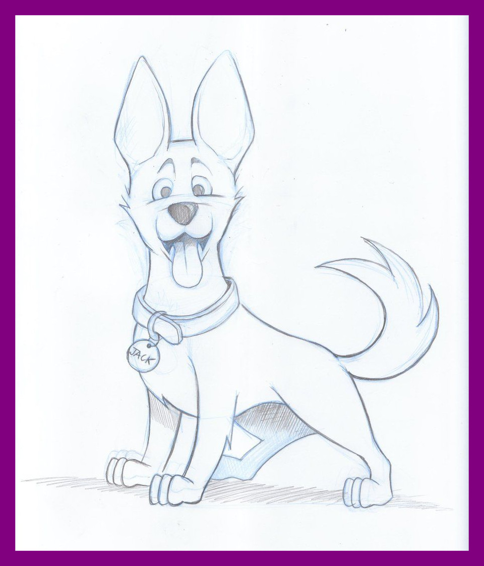 Dog Sketch For Kids at PaintingValley.com | Explore collection of Dog ...