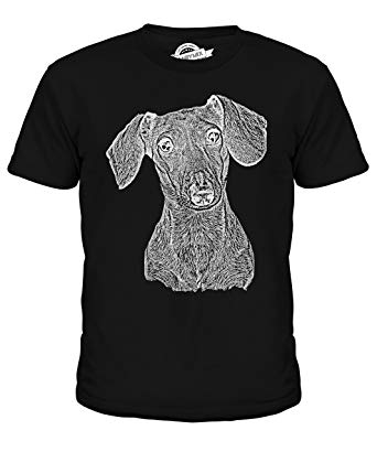 342x410 Candymix Dachshund Dog Sketch Unisex Kids T Shirt Boysgirls - Dog Sketch For Kids