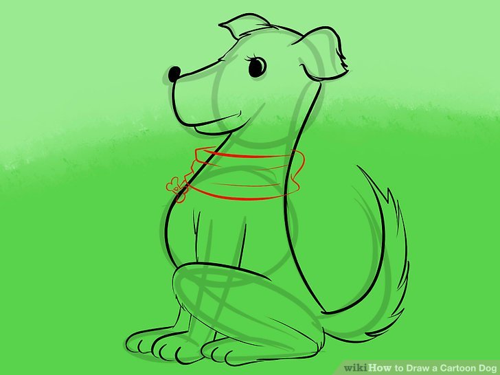 728x546 6 Easy Ways To Draw A Cartoon Dog (With Pictures) - Dog Sketch Images