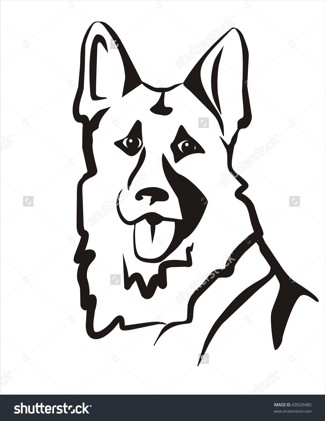 dog: Simple Dog Clipart Black And White