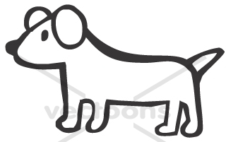 320x201 Simple Baby Dog Illustration In Sketch Style - Dog Sketch Simple