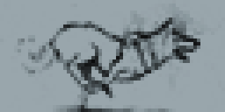 320x160 Husky From Sketch To Pixels Image - Dog Sled Sketch