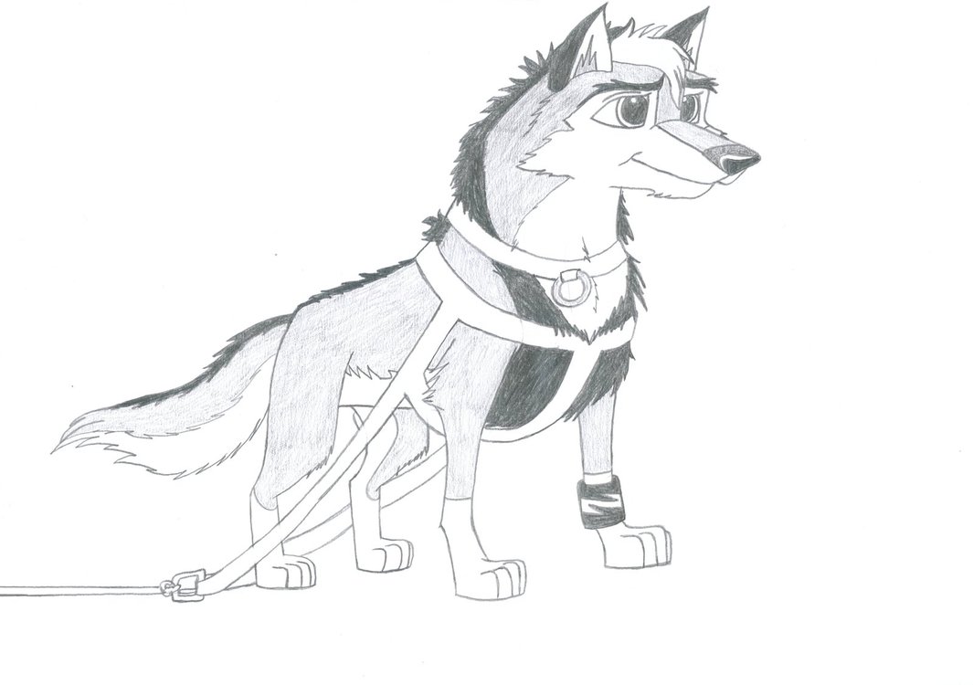 1065x750 Kitara The Wolfhound As A Sled Dog. 4 By Morteneng21 - Dog Sled Sketch