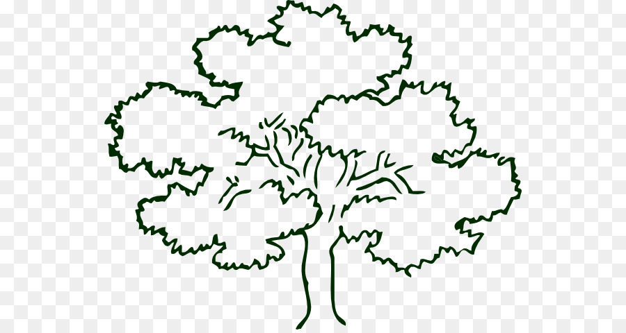 900x480 Tree Oak Outline Clip Art - Dogwood Tree Sketch