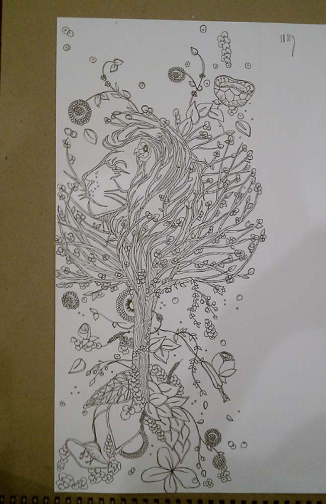 648x1000 Meera Lee Illustration + Design Blog Tattooed - Dogwood Tree Sketch