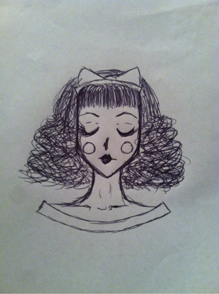 320x429 Doll Face - Doll Face Sketch