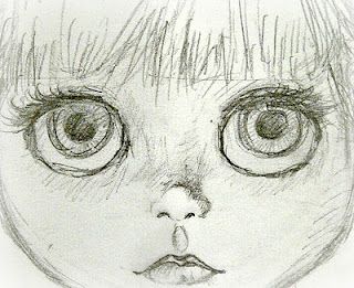 320x261 Face Sketch. Sketches, Face And Dolls - Doll Face Sketch