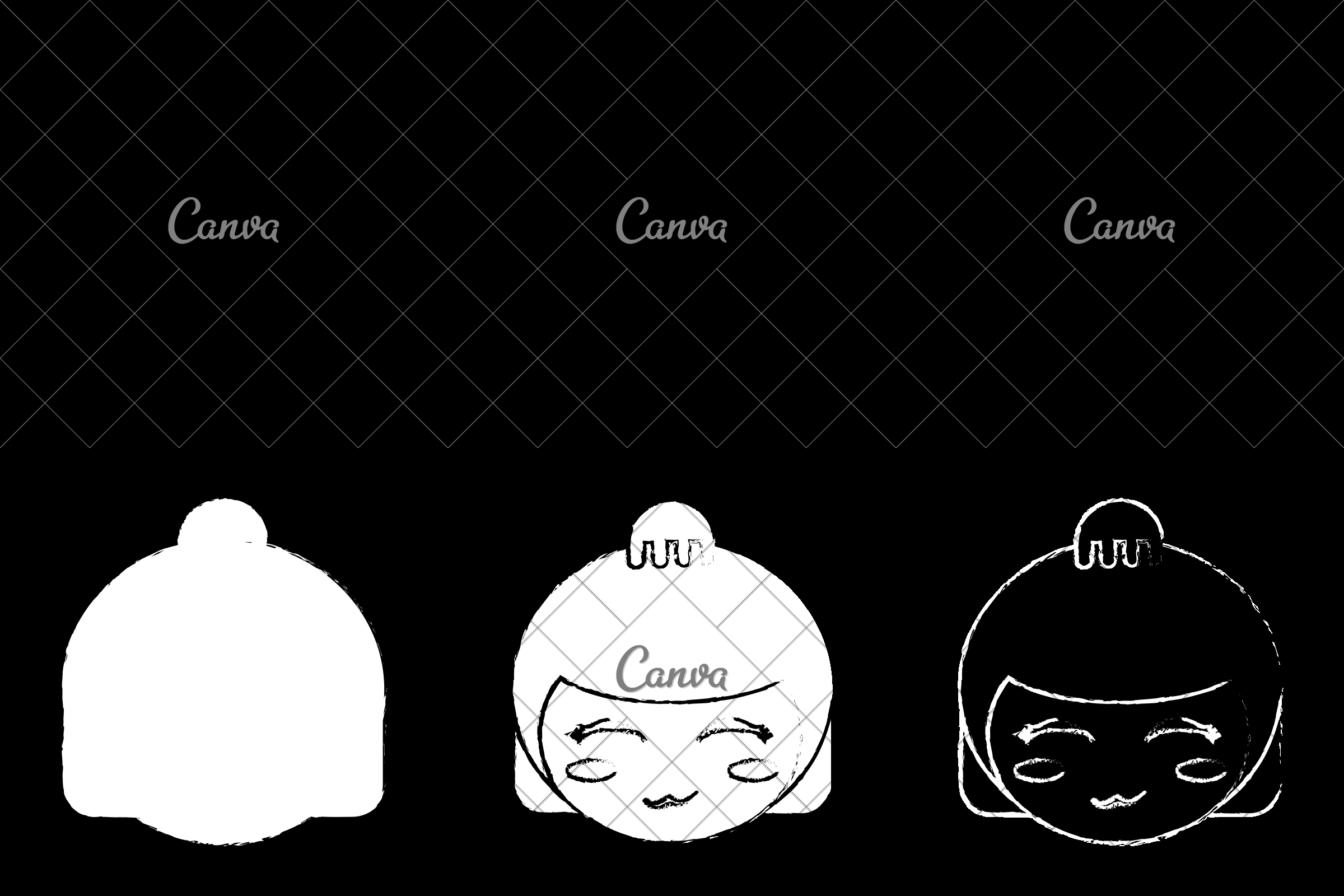 2400x1600 Kokeshi Doll Face Sketch - Doll Face Sketch