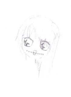 234x320 Creepy Doll Face Sketch By Takemetoyourlulz - Doll Face Sketch
