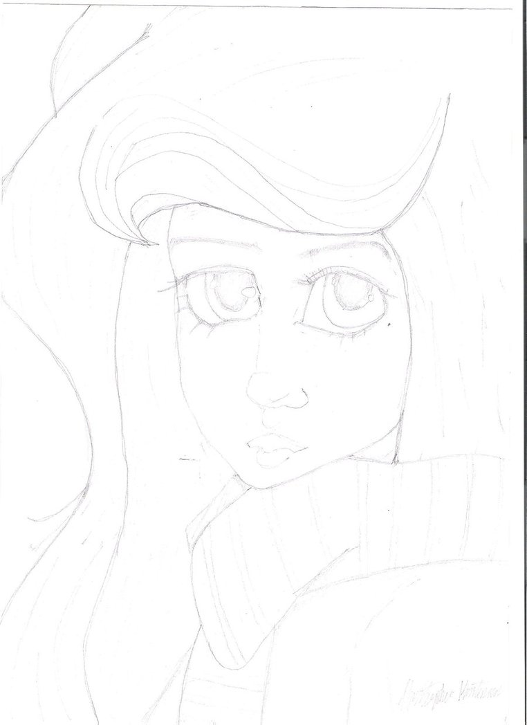 762x1048 Doll Face Sketch By Moble - Doll Face Sketch