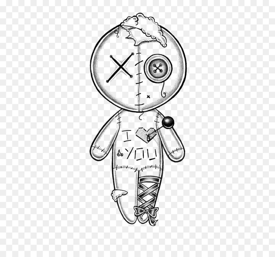 900x840 Drawing Voodoo Doll Sketch - Doll Sketch