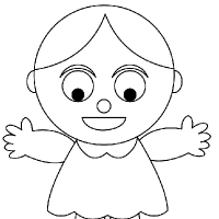 200x200 Drawing Doll - Doll Sketch