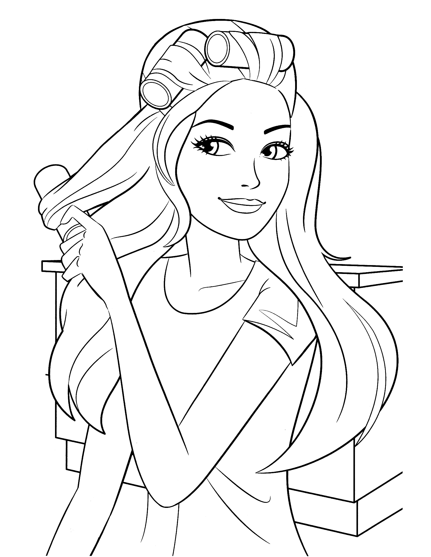 1700x2200 Barbie Doll Cartoon Sketch Sketch Of Barbie Dolls Barbie Doll - Doll Sketch