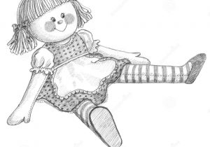300x210 3d Drawing Doll Pencil Scatch - Doll Sketch Drawing