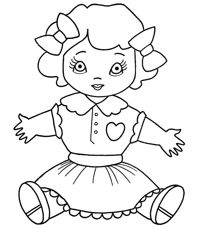 651x756 Coloring Pictures Of Dolls Image Sketches Galleries - Doll Sketches