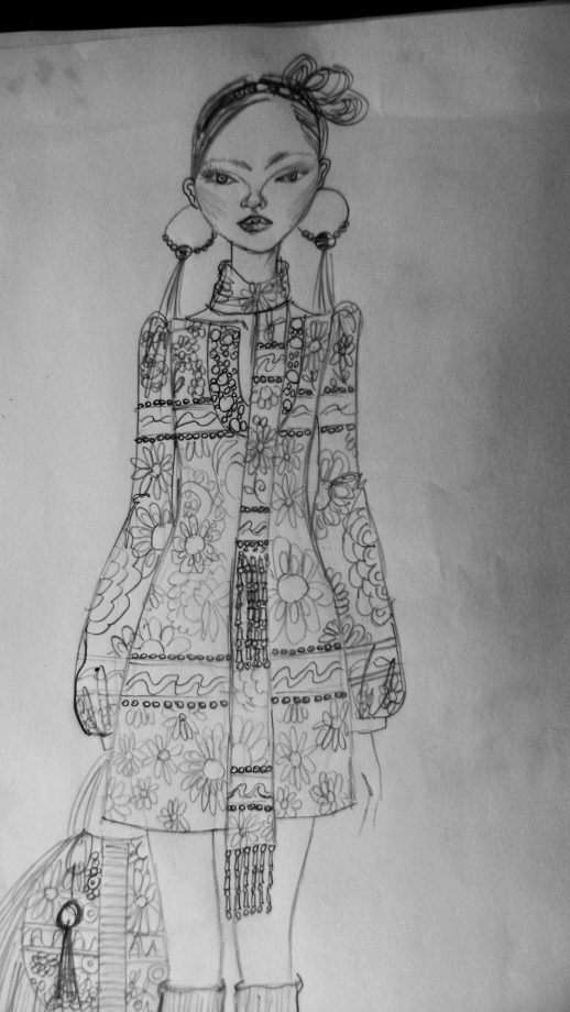 518x920 Doll Sketches Atelier Miss Georgia Doll - Doll Sketches