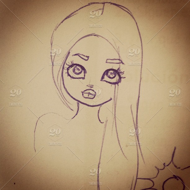 612x612 Illustration, Art, Fashion, Digital Art, Pencil, Doll, Sketch - Doll Sketches