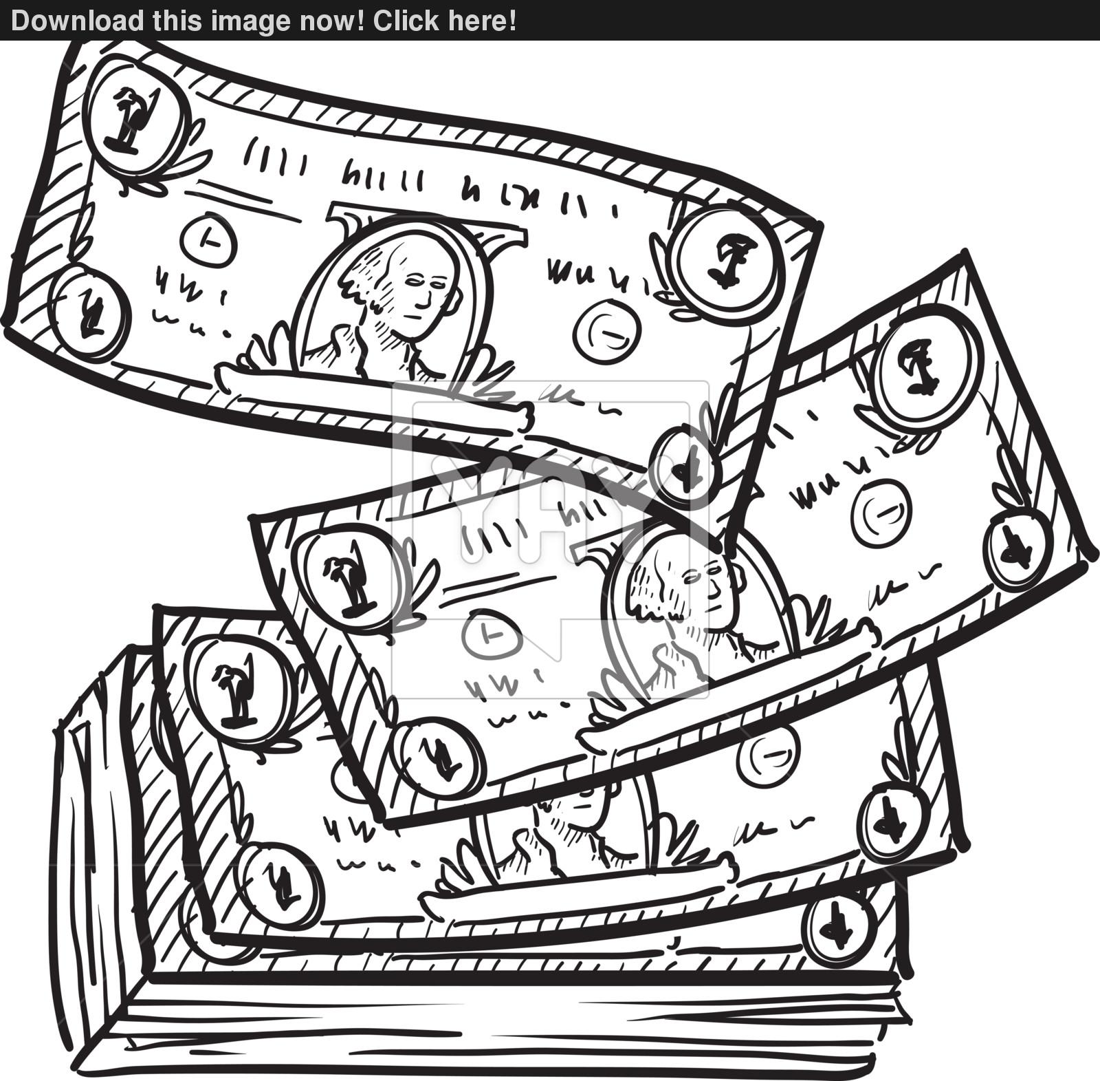 1600x1571 Dollar Bill Vector Sketch Vector - Dollar Bill Sketch
