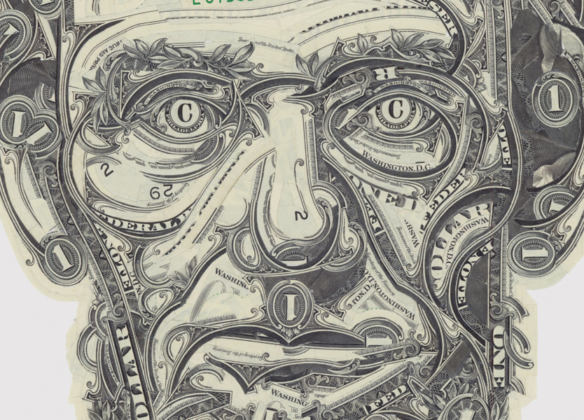 834x600 Dollar Bill Art The Freaky - Dollar Bill Sketch