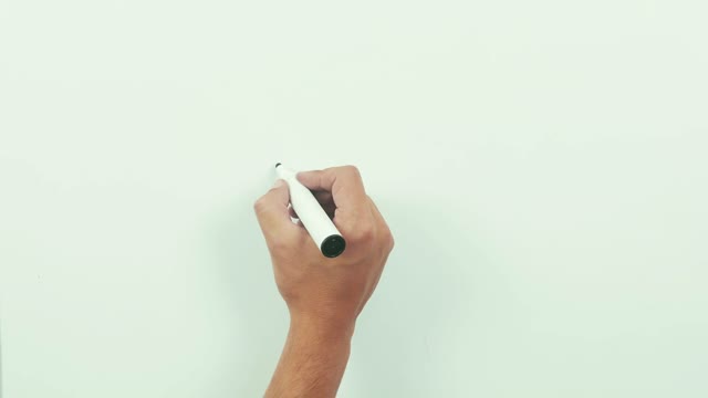 640x360 Drawing Dollar Sign. Black Marker On Whiteboard. Stock Video - Dollar Sign Sketch