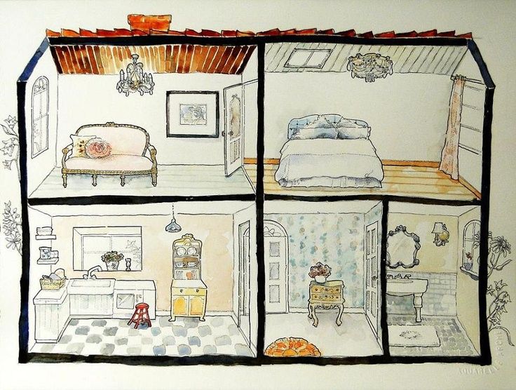 736x556 Doll House Drawing Did A Drawing Of A Doll House With My - Dollhouse Sketch