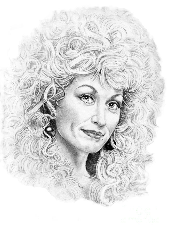 655x900 Dolly Parton Drawing By Murphy Elliott - Dolly Parton Sketch