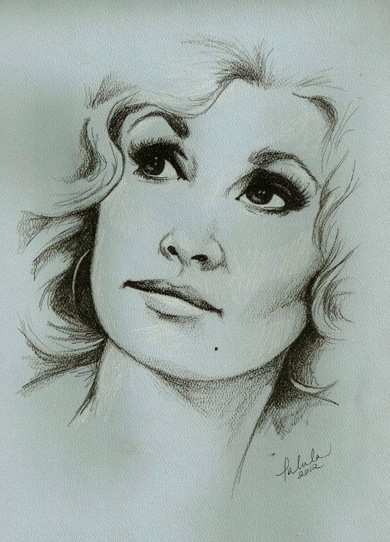 570x792 Dolly Parton Portrait Sketch 8x10 Print By Talulachristian On Etsy - Dolly Parton Sketch