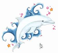 200x183 Stunning Dolphins Pencil Drawings And Illustrations For Sale On - Dolphin Pencil Sketch