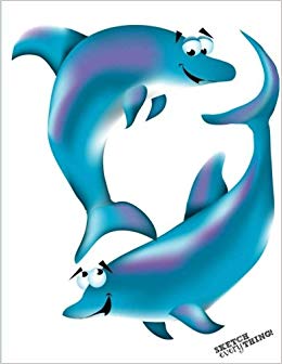 260x336 Sketch Everything! Cute Dolphin Sketchbook For Kids With - Dolphin Sketch Images
