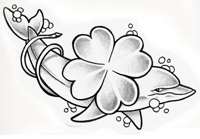 670x465 Index Of Wp Contentgallerycategory Dolphin Tattoos - Dolphin Tattoo Sketch