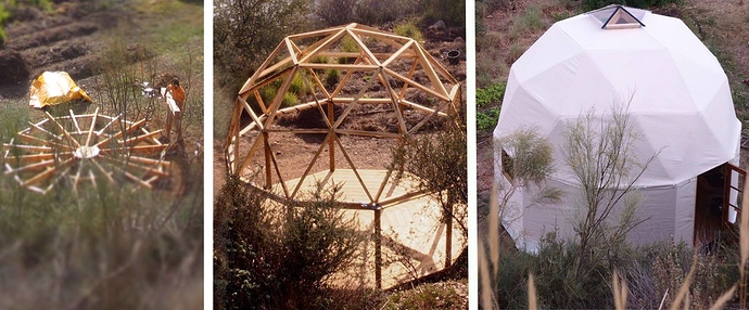 690x286 Drawing A 3v Geodesic Dome In Sketch Up - Dome Sketch