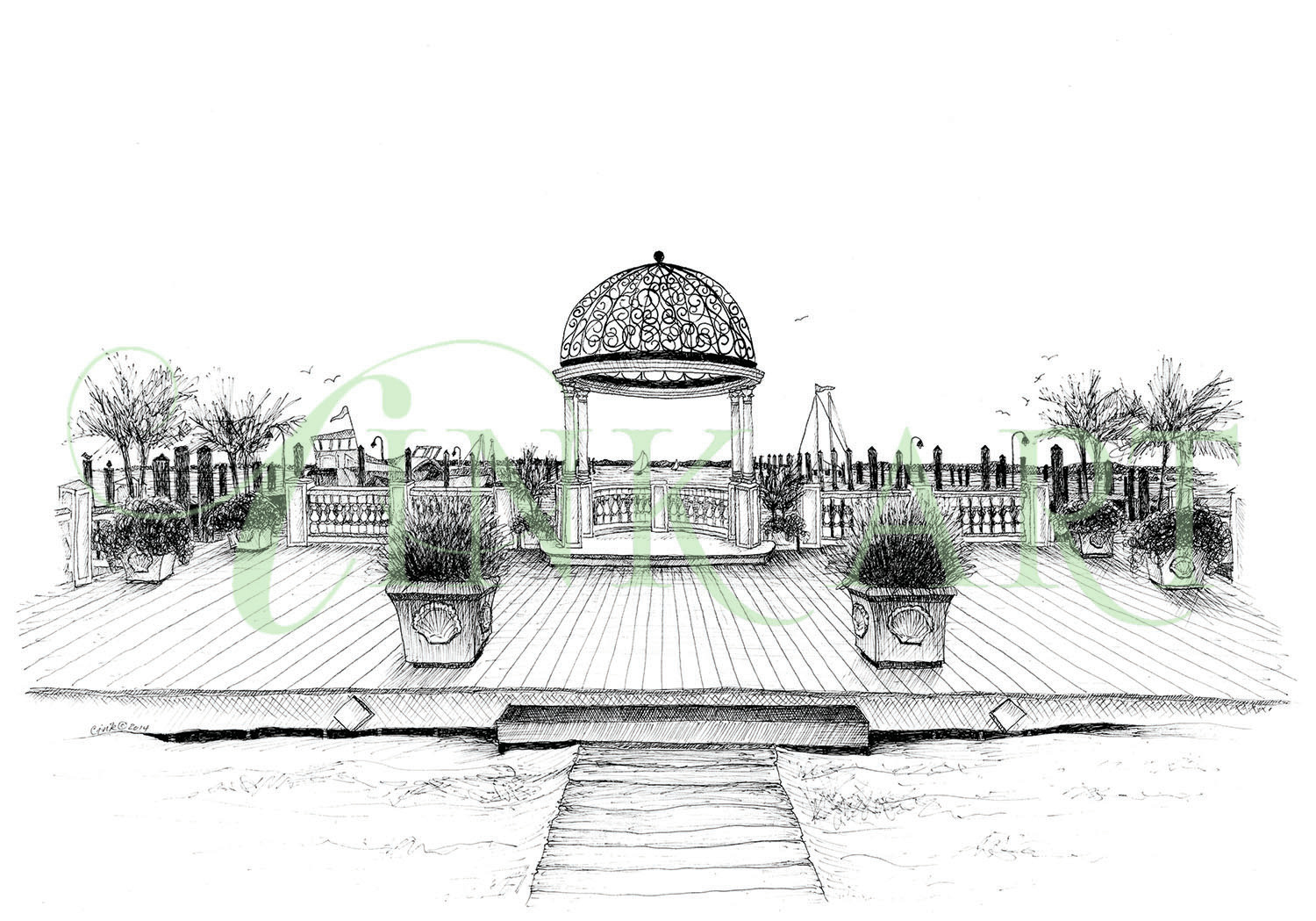 1500x1049 Chesapeake Bay Resort And Spa Wedding Dome - Dome Sketch