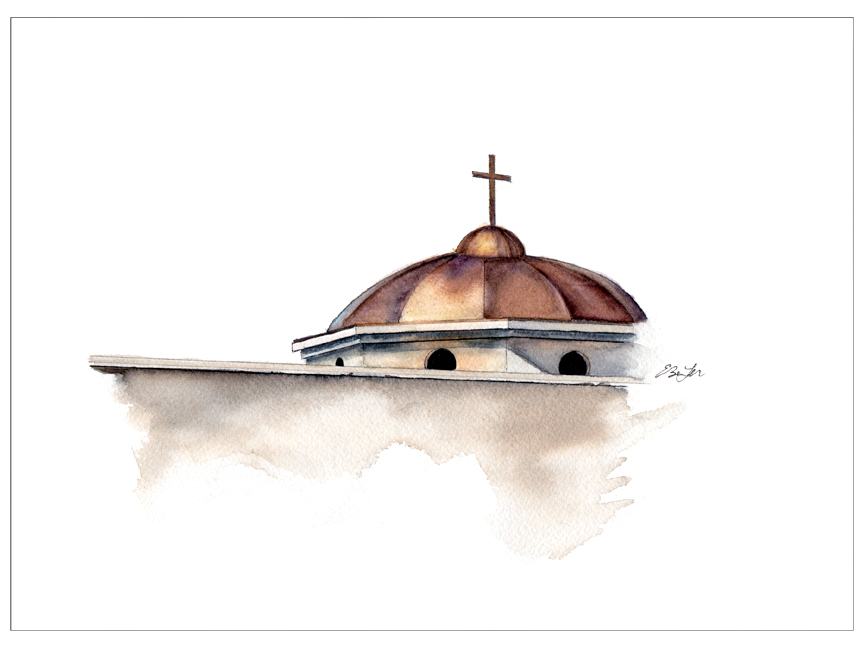 864x648 Dome Of The Roman Catholic Diocese Of Phoenix Esther Beler Wodrich - Dome Sketch
