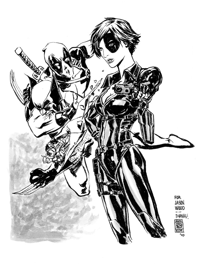 700x914 Domino, Deadpool Amp Wolverine - Domino Sketch