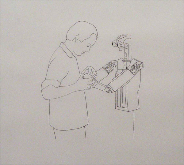 600x539 Domo And Its Double - Domo Sketch