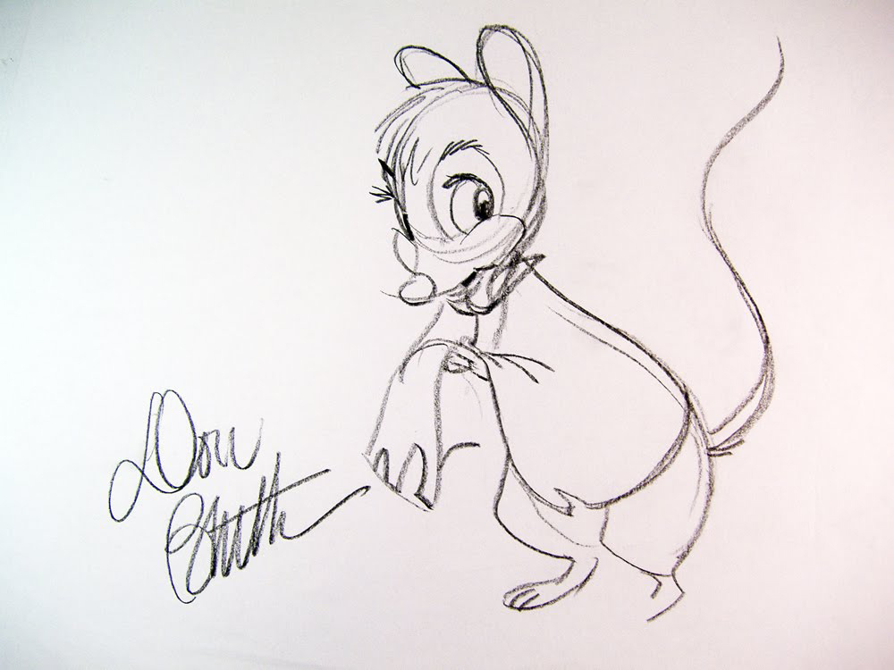 1000x750 Living Lines Library The Secret Of Nimh (1982) - Don Bluth Sketch