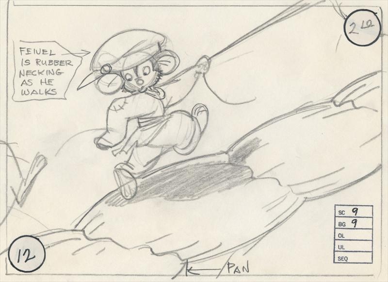 800x581 Don Bluth An American Tail Animation - Don Bluth Sketch