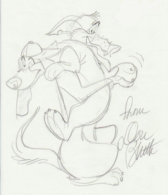 541x626 Charlie Amp Itchy By Don Bluth Weasyl - Don Bluth Sketch