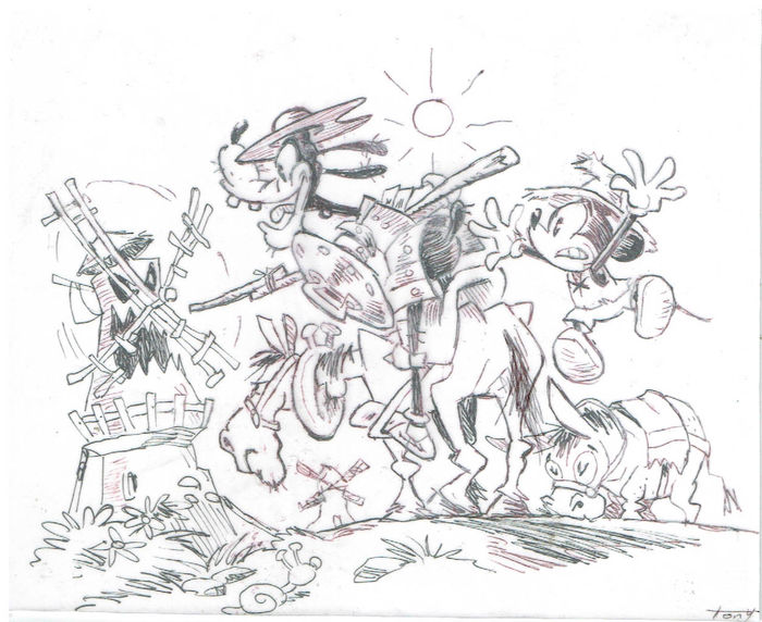 700x572 Fernandez, Toni - Don Quixote Sketch