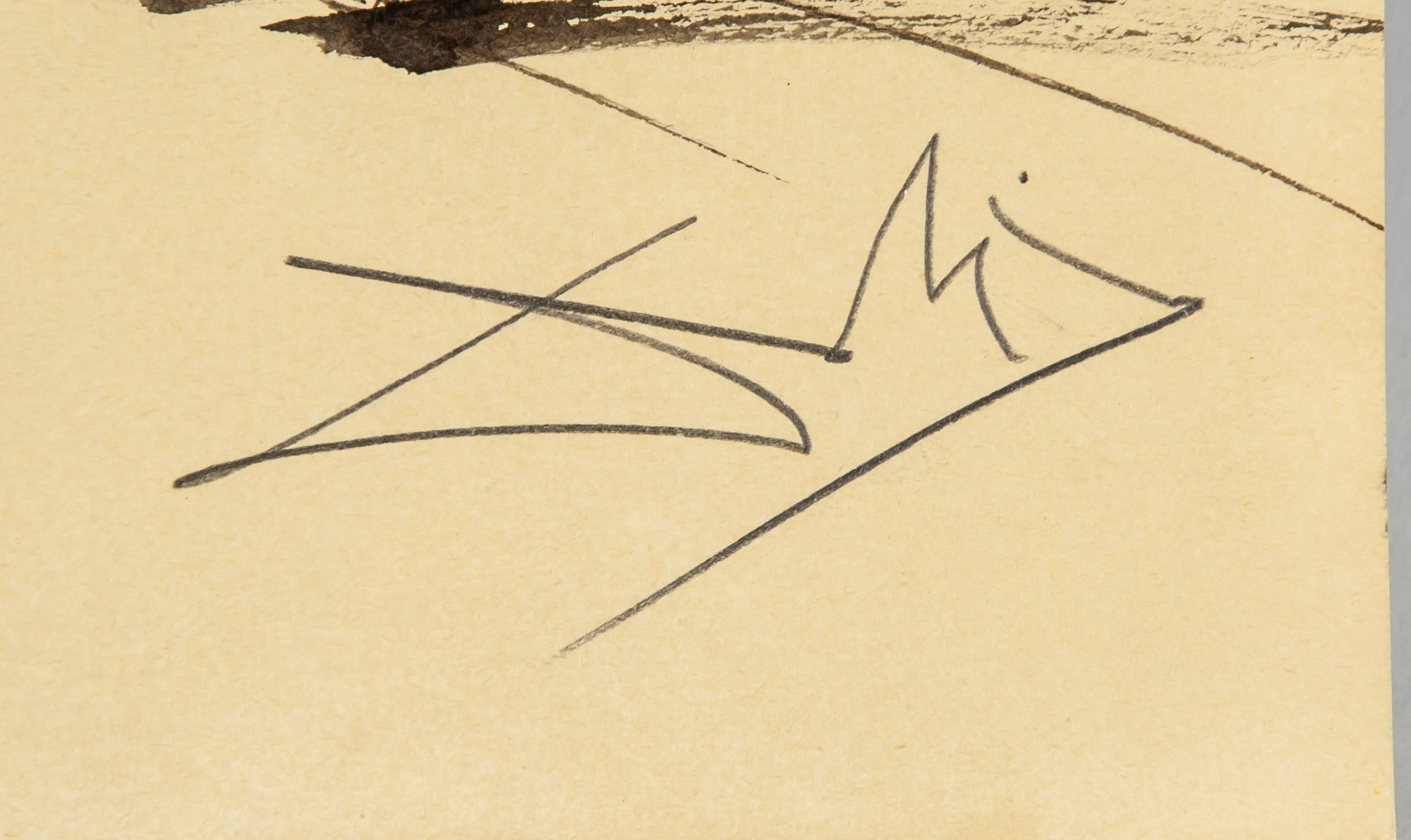 1800x1072 Salvador Dali (1904 1989) Ink Sketch Don Quixote - Don Quixote Sketch