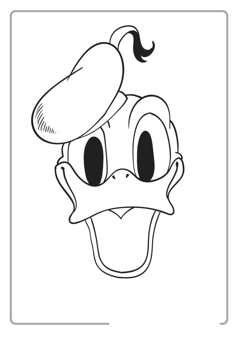 827x1181 Donald Duck Character Coloring Pages - Donald Duck Cartoon Sketch