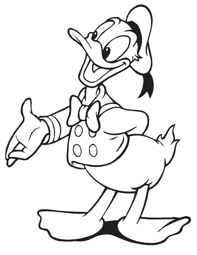 670x867 Donald Duck Sketch Drawing Skill - Donald Sketch