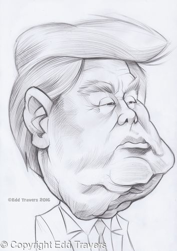 353x500 Donald Trump Sketch - Donald Sketch