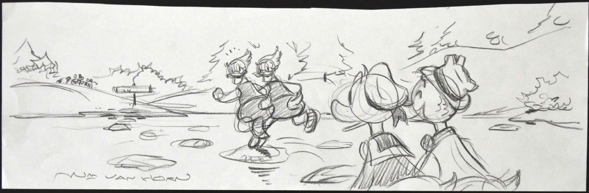 2439x800 Donald - Donald Sketch