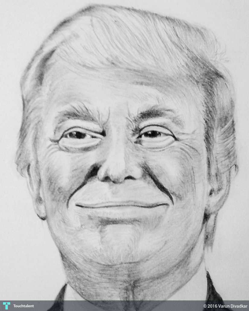 825x1031 Donald Trump Sketch! Touchtalent - Donald Trump Sketch
