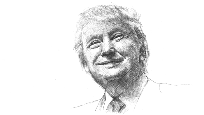 700x394 Seven Reasons I Will Vote For Donald Trump For President - Donald Trump Sketch