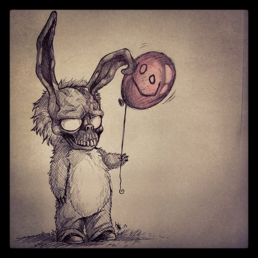 894x894 Fanart Frank The Bunny By Oomizuao - Donnie Darko Frank Sketch