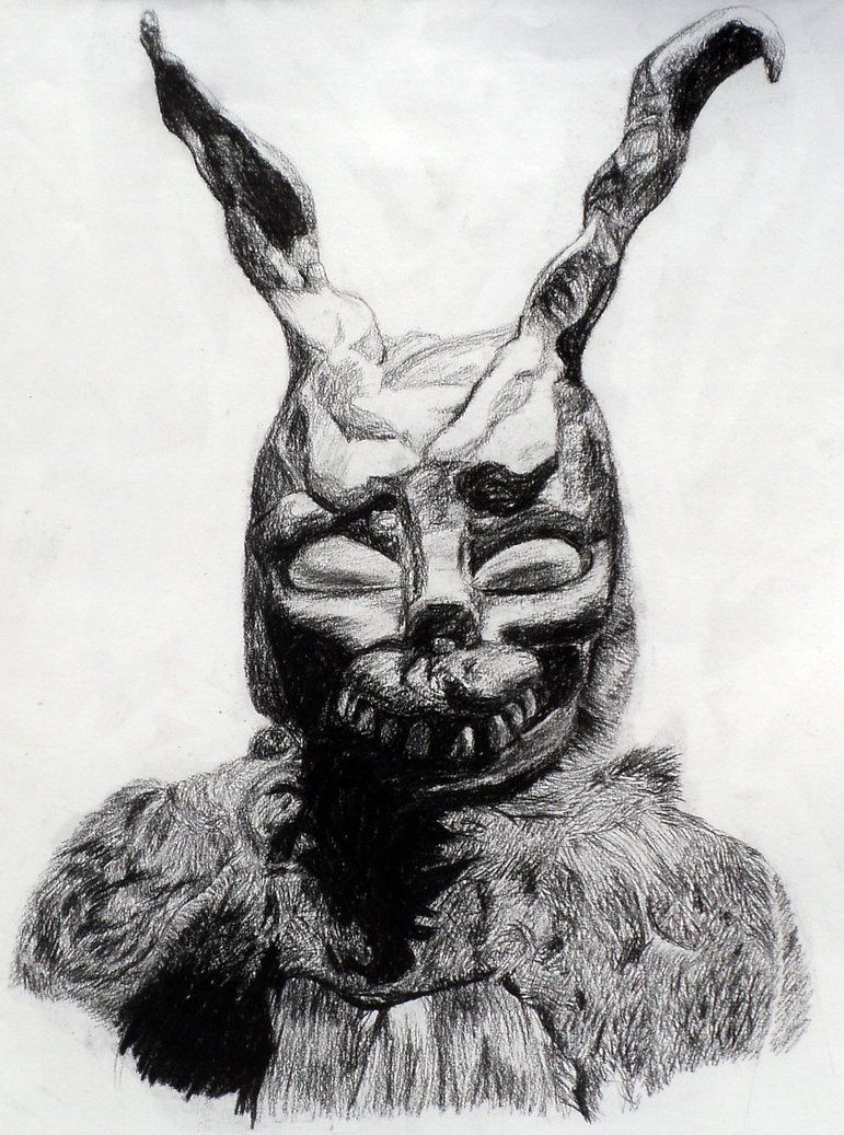 771x1037 Donnie Darko, This Movie Confuses Me. I Know I Have Seen Drawins - Donnie Darko Frank Sketch