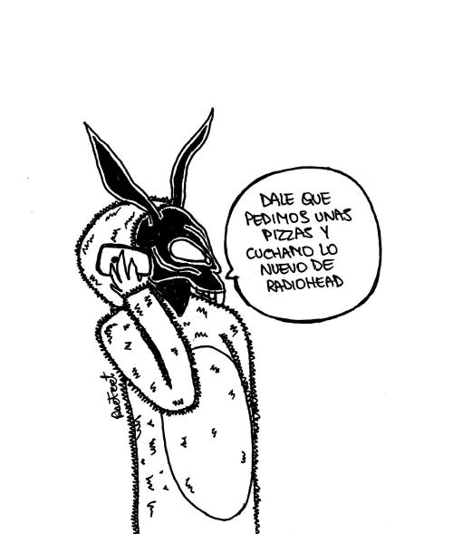 500x589 Donnie Darko Drawing Tumblr - Donnie Darko Frank Sketch
